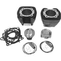 98″ Twin Cam Bolt-On Big Bore Kit w/Dome Pistons – Black Highlight