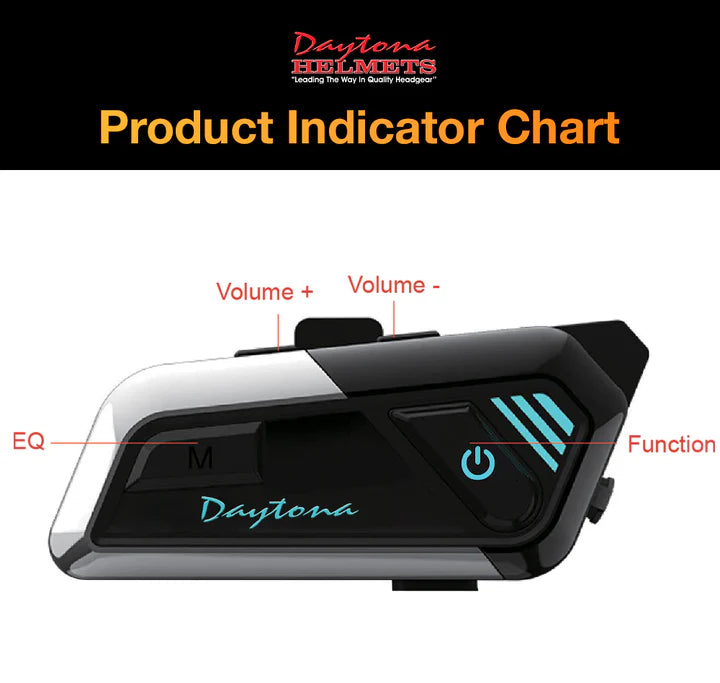 Daytona Helmets Motorcycle Bluetooth Headset -  - Solo