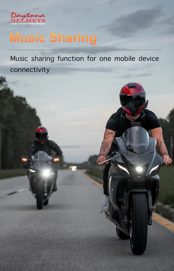Daytona Helmets Motorcycle Bluetooth Headset -  - Solo