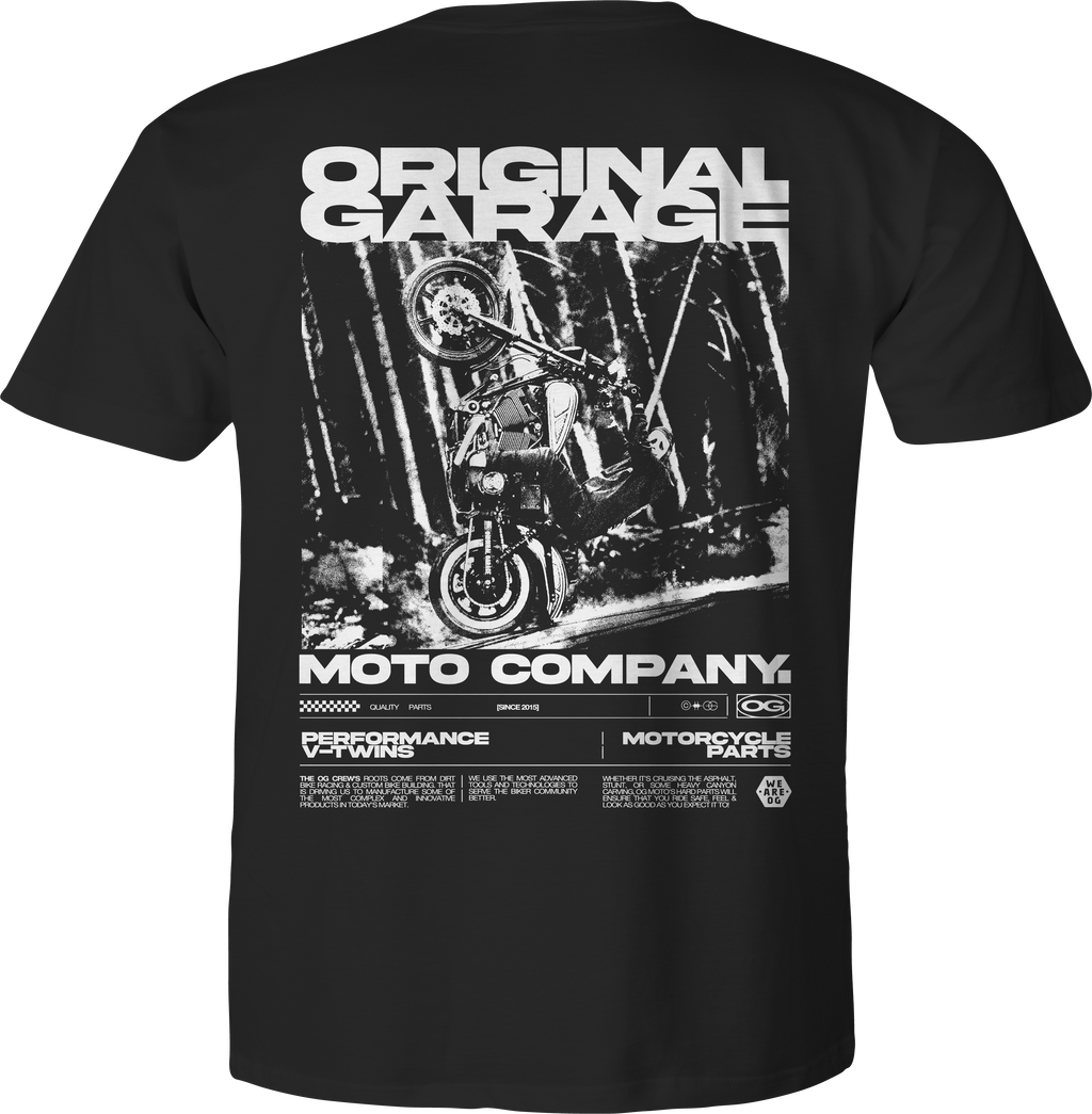 Black Built To Ride Tee