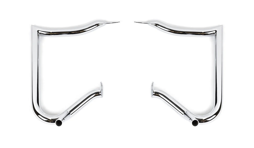 Factory 47 Crash Bar - Anarchy Chrome for Baggers