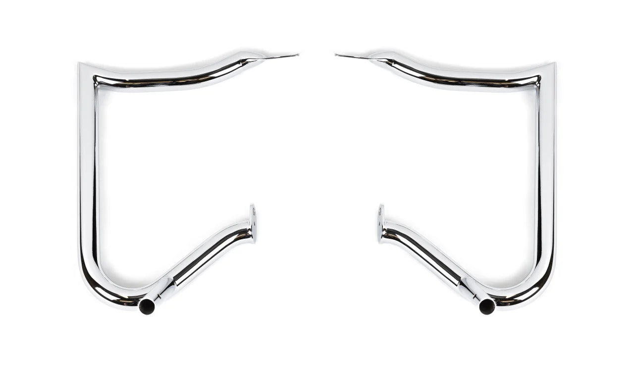 Factory 47 Crash Bar - Anarchy Chrome for Baggers
