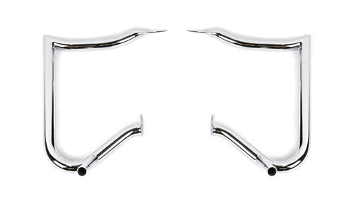 Factory 47 Crash Bar - Anarchy Chrome for Baggers
