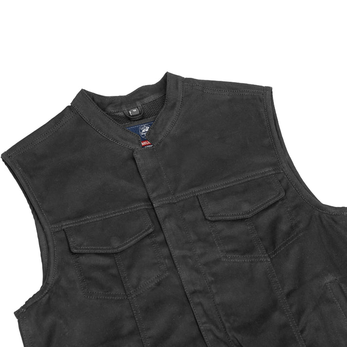 Axel Men's Denim Motorcycle Vest