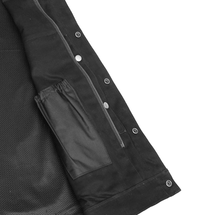 Axel Men's Denim Motorcycle Vest