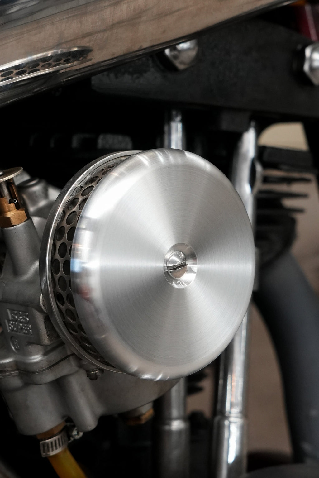 Flatty 4" AirCleaner S&S and CV Carb