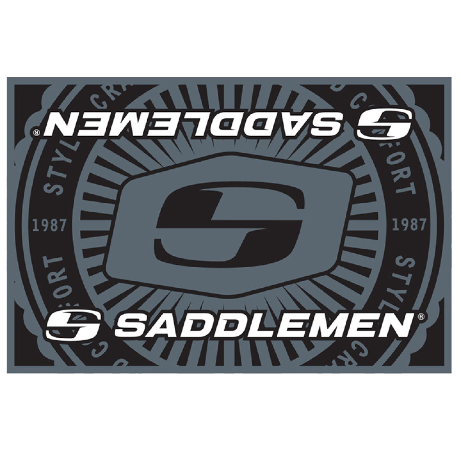 Small Saddlemen® Logo Floor Mat