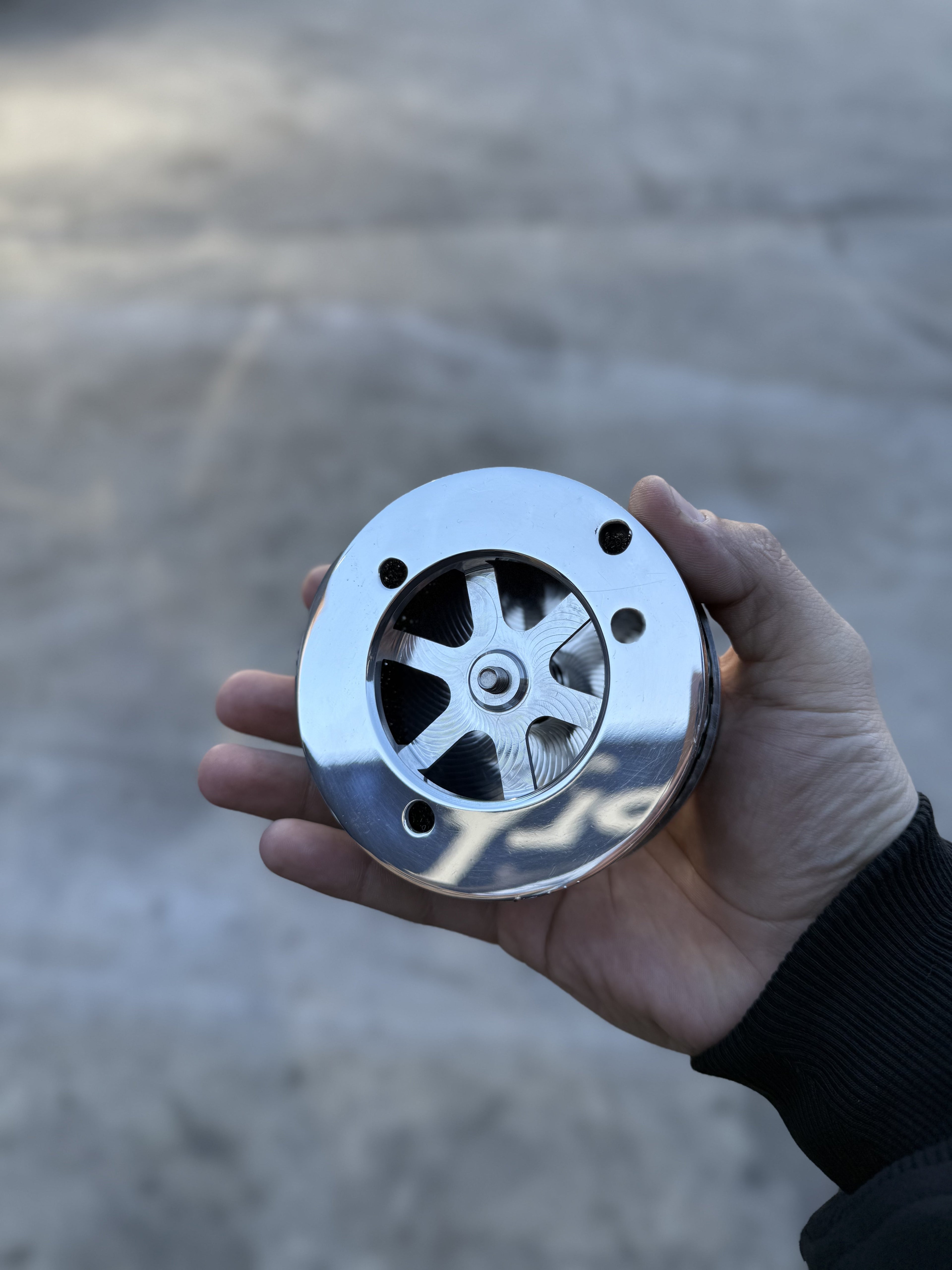Swirl 4" Air Cleaner S&S and CV Carb