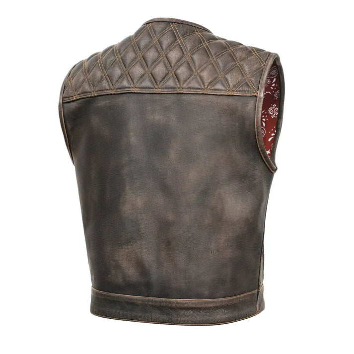 Harley Knight - Lowcut Summer Spark Men's Leather Vest