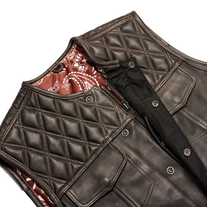 Harley Knight - Lowcut Summer Spark Men's Leather Vest