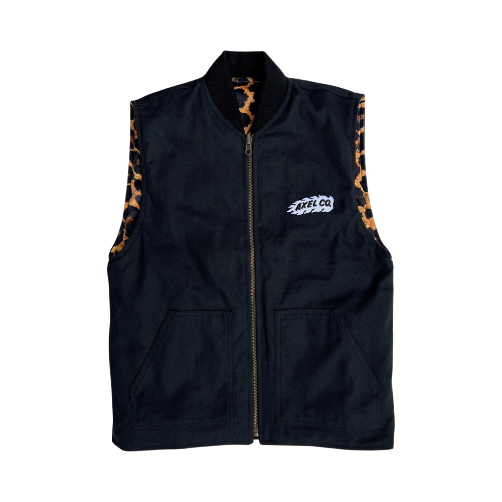 Leopard Motorcycle Vest