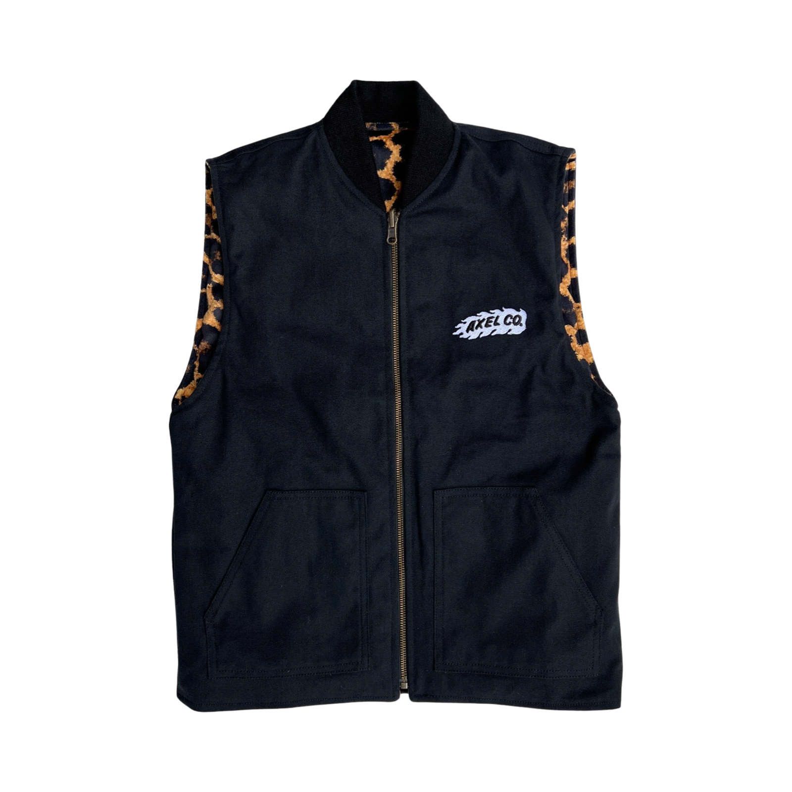 Leopard Motorcycle Vest