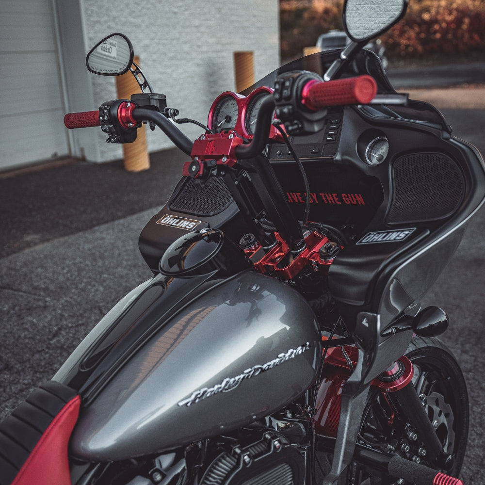 OG 10.5" Pull Back Risers installed on a 2017 Road Glide FLTR