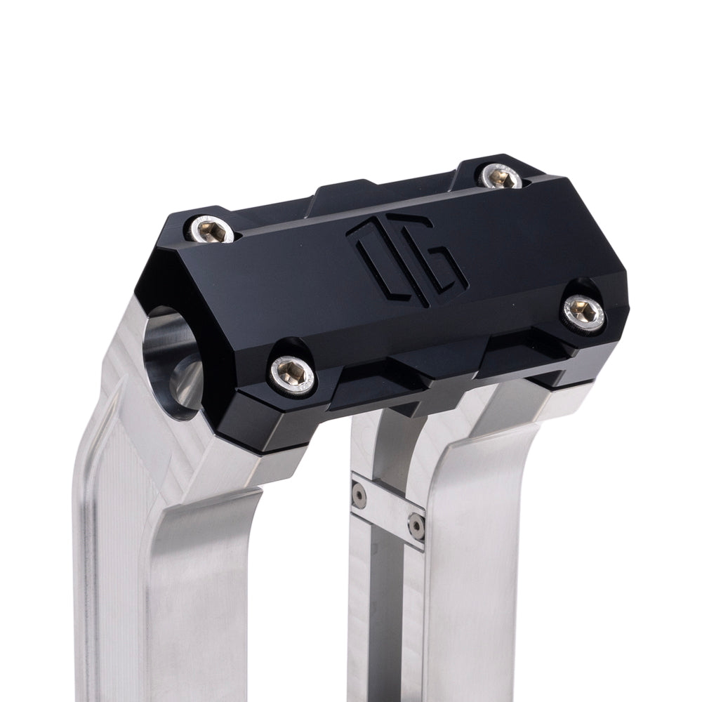 OG Aluminum 10.5 inch Straight Risers with Black Standard Top Clamp