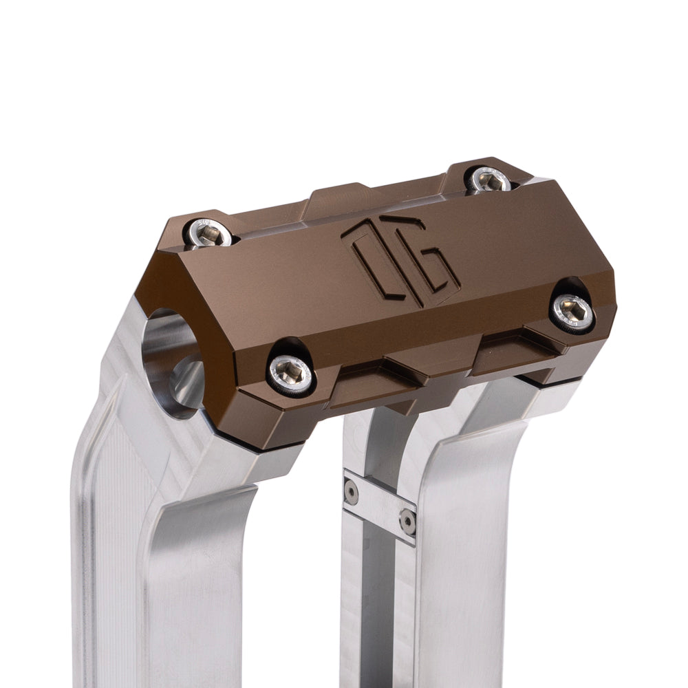 OG Aluminum 10.5 inch Straight Risers with Bronze Standard Top Clamp