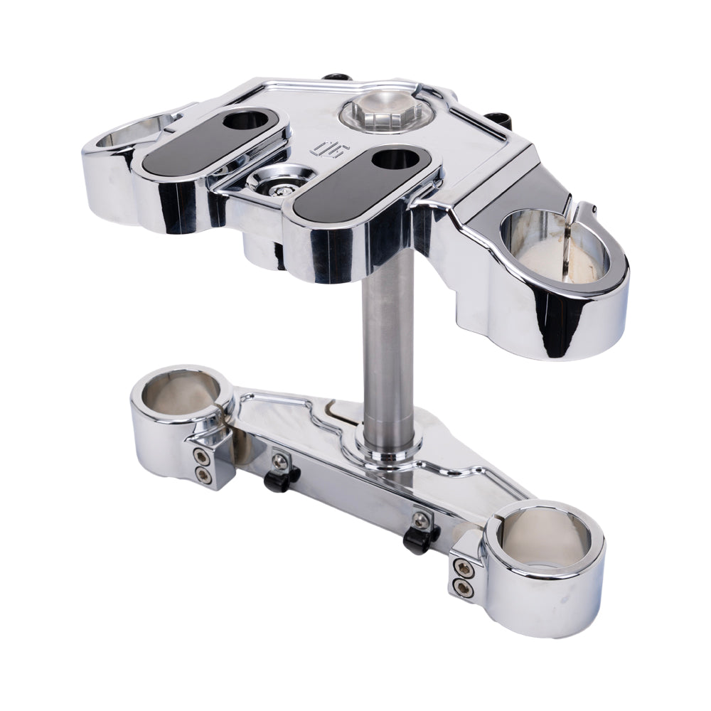 Chrome Harley Davidson 2014-Up Touring Drop 1" Triple Trees kit