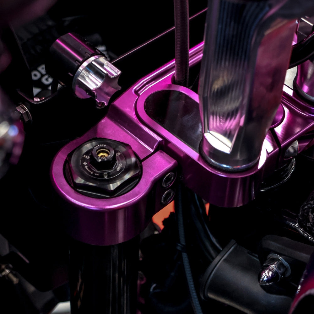 OG 2018-Up Softail 49mm Top Triple Tree installed on a 2021 Softail Standard FXST