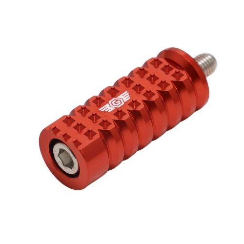 Harley Davidson Red 2" Gripper Shifter Peg