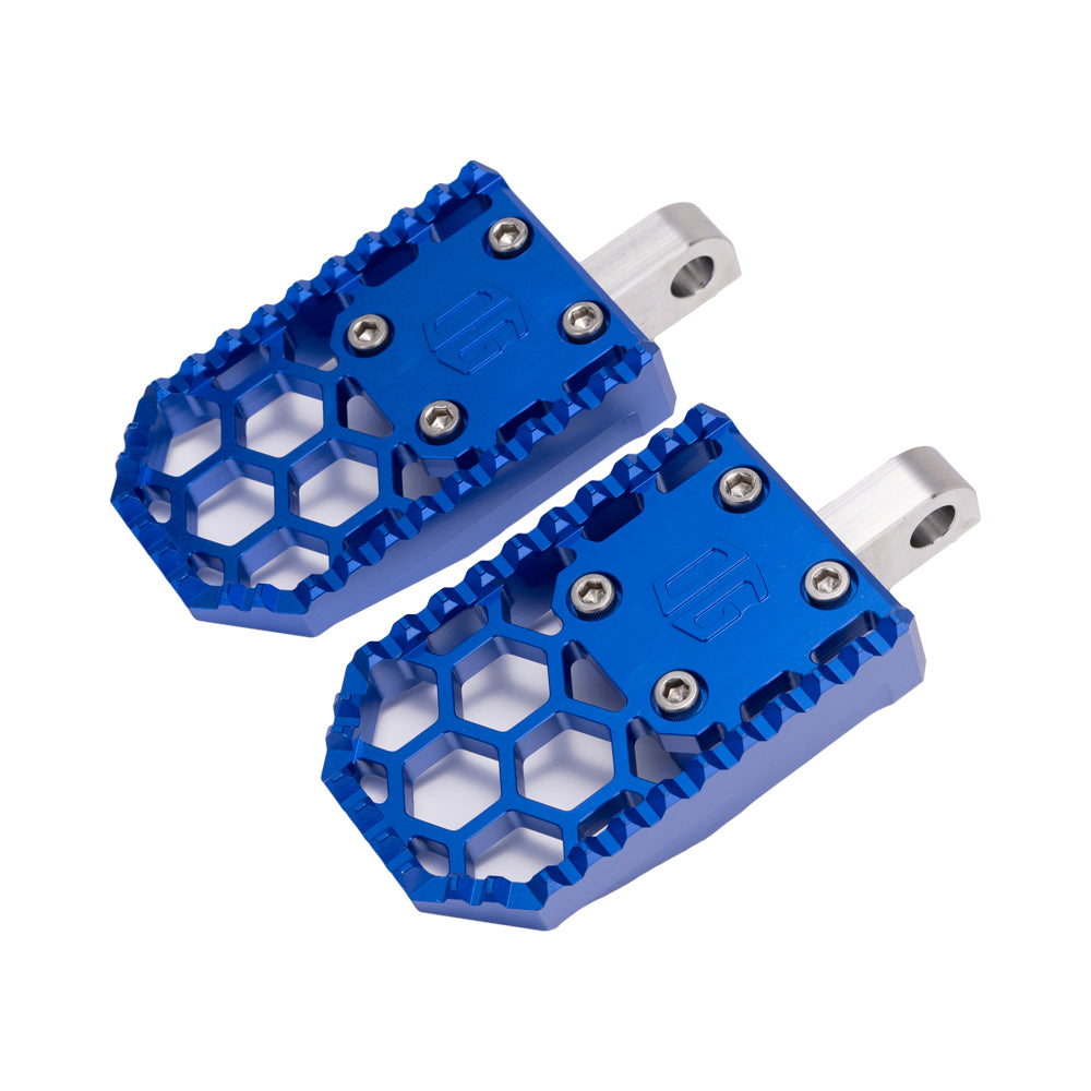 Blue Harley Davidson OG HoneyComp V3 Foot Pegs