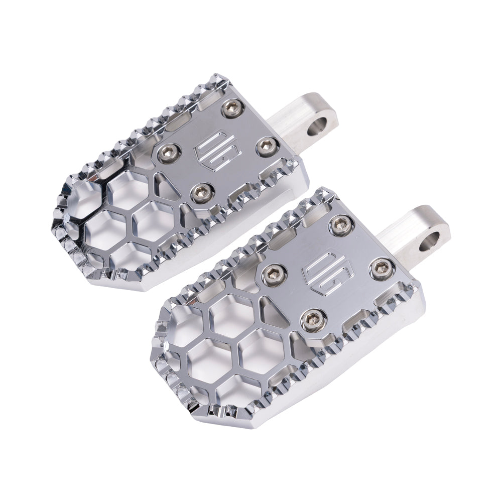 Chrome Harley Davidson OG HoneyComp V3 Foot Pegs