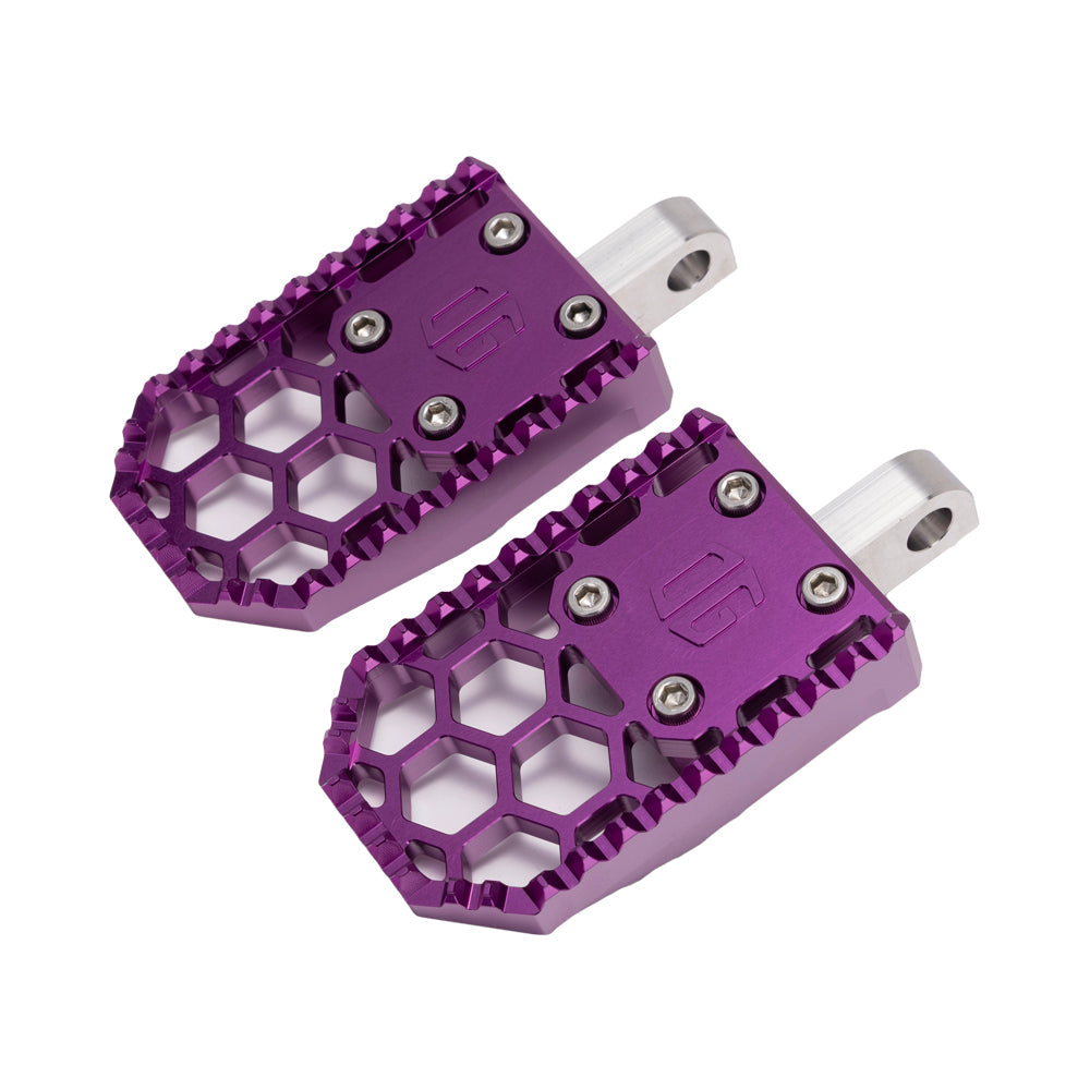 Purple Harley Davidson OG HoneyComp V3 Foot Pegs