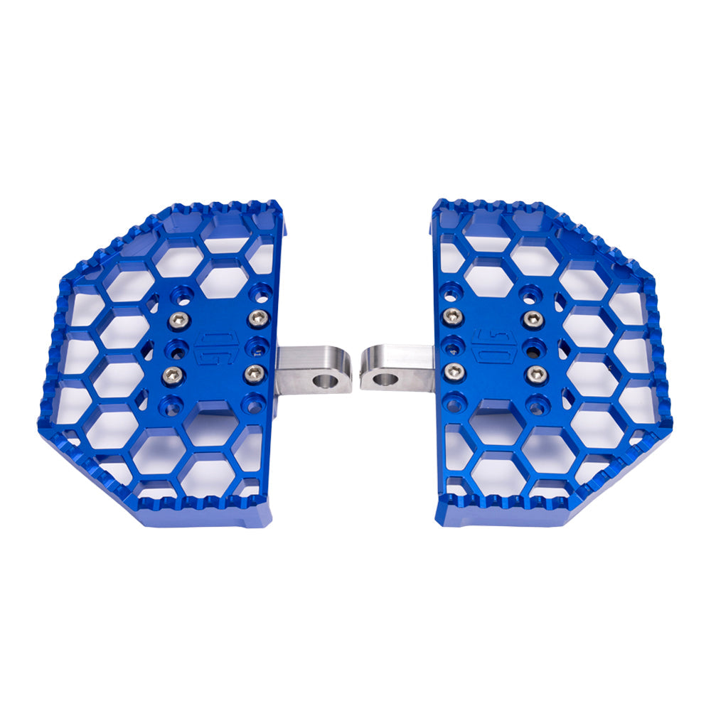 Original Garage Moto Blue Mini Floorboards for Harley-Davidson
