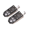 Black Chrome Mini Foot Pegs For Harley Davidson