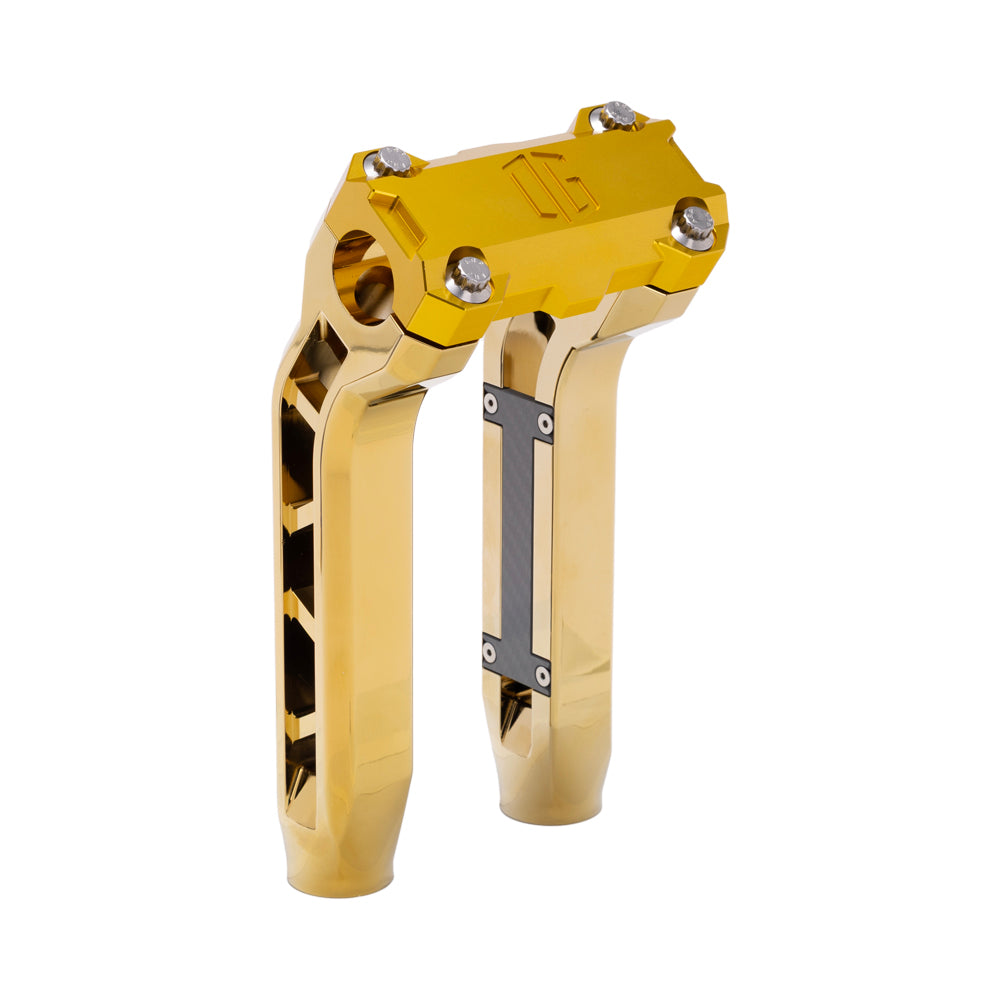 OG Gold Plating Performance 8.5 inch Pull Back Riser Legs with Gold Performance Top Clamp