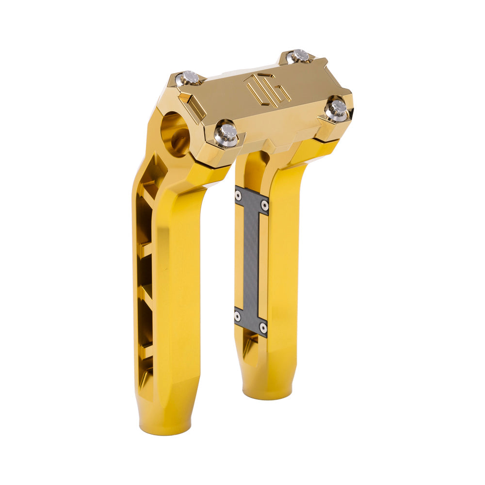 OG Gold Performance 8.5 inch Pull Back Riser Legs with Gold Plating Performance Top Clamp