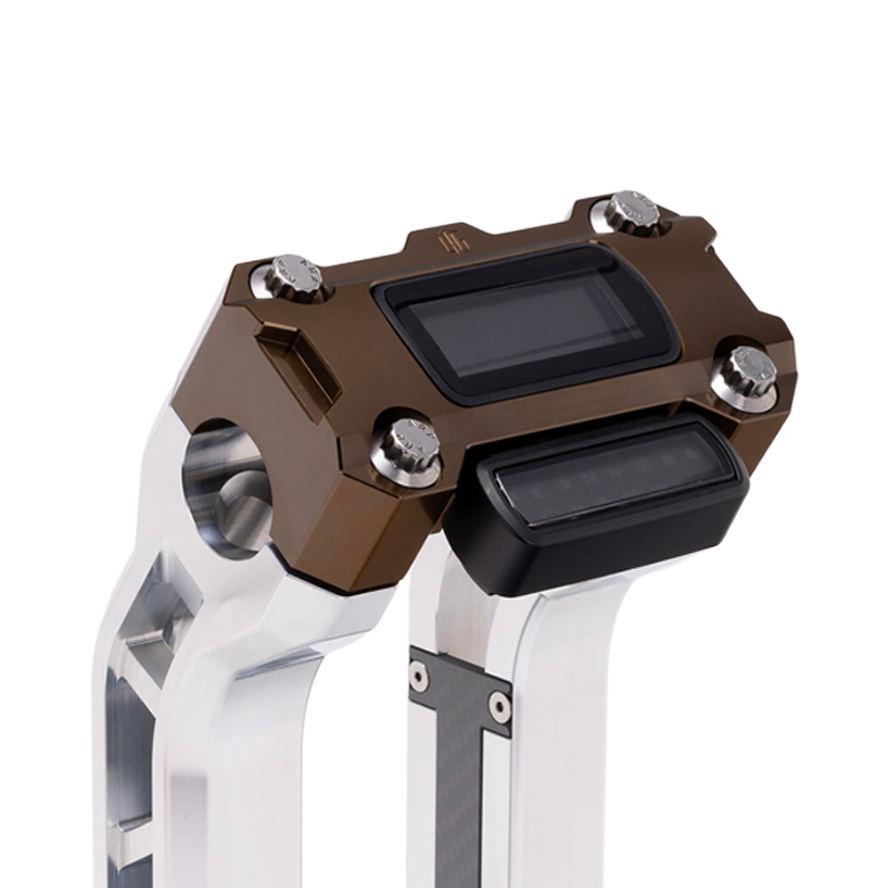 OG Bronze Performance Digital Gauge Top Clamp on OG Aluminum Performance Riser Legs