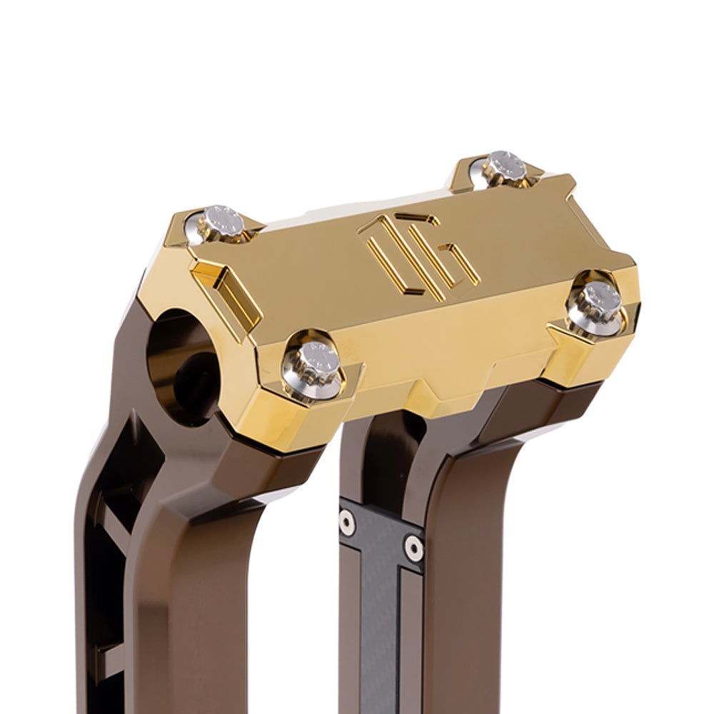 OG Gold Plating Performance Top Clamp on OG Bronze Performance Riser Legs