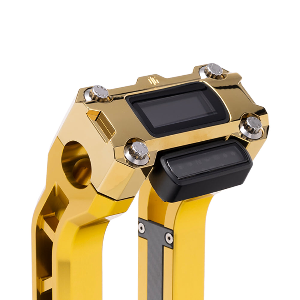 OG Gold Plating Performance Digital Gauge Top Clamp on OG Gold Performance Riser Legs