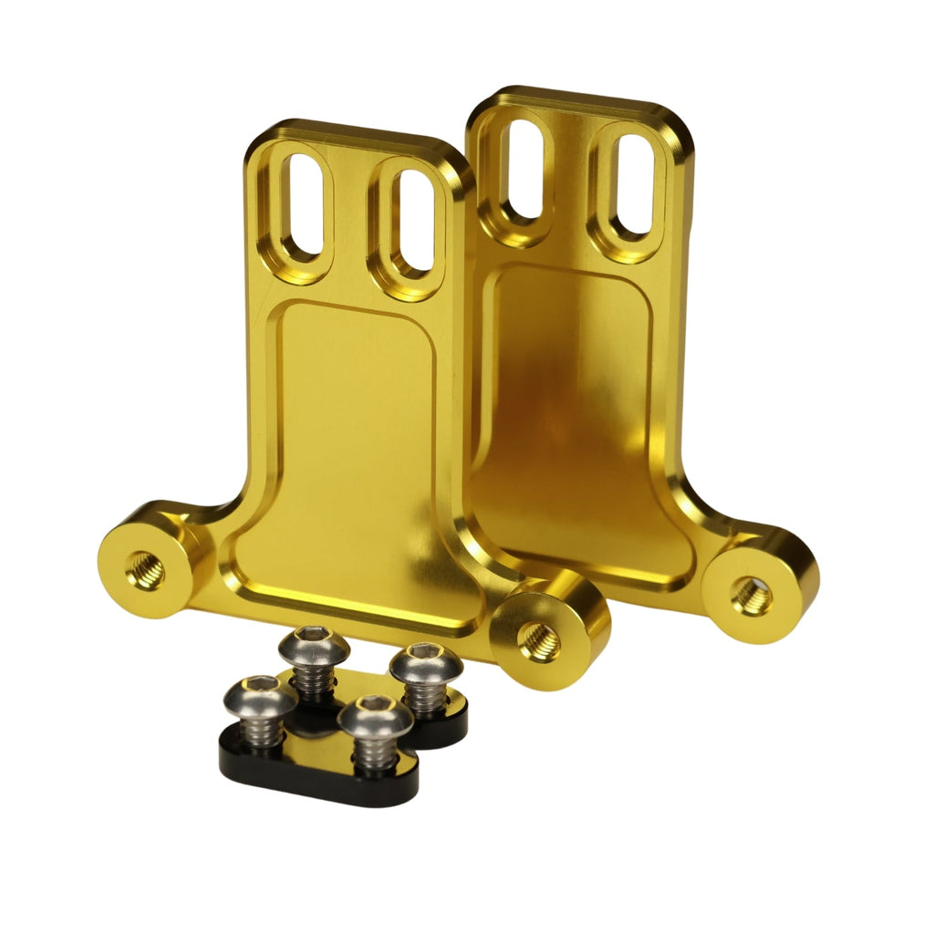 Original Garage Moto Replacement Bagger Fender Billet Gold Bracket Kit