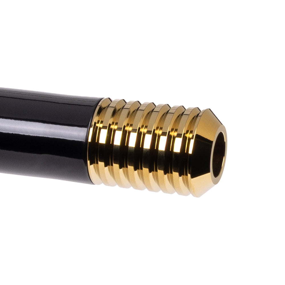 OG Replacement Billet Crash Bar Sliders Gold Plating On Black