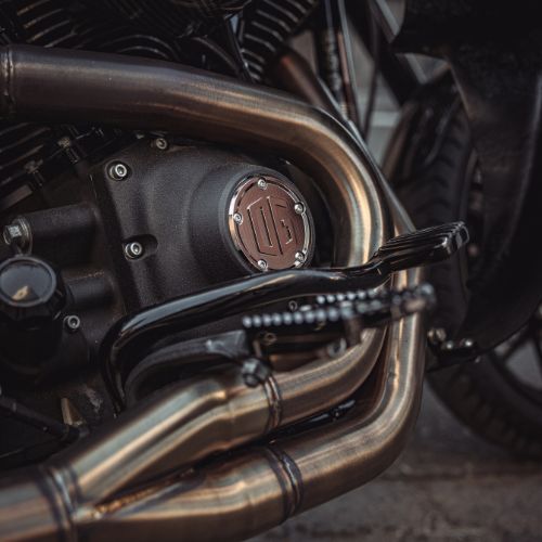 OG Black Chrome Twin Cam Points Cover on Dyna FXD 2007