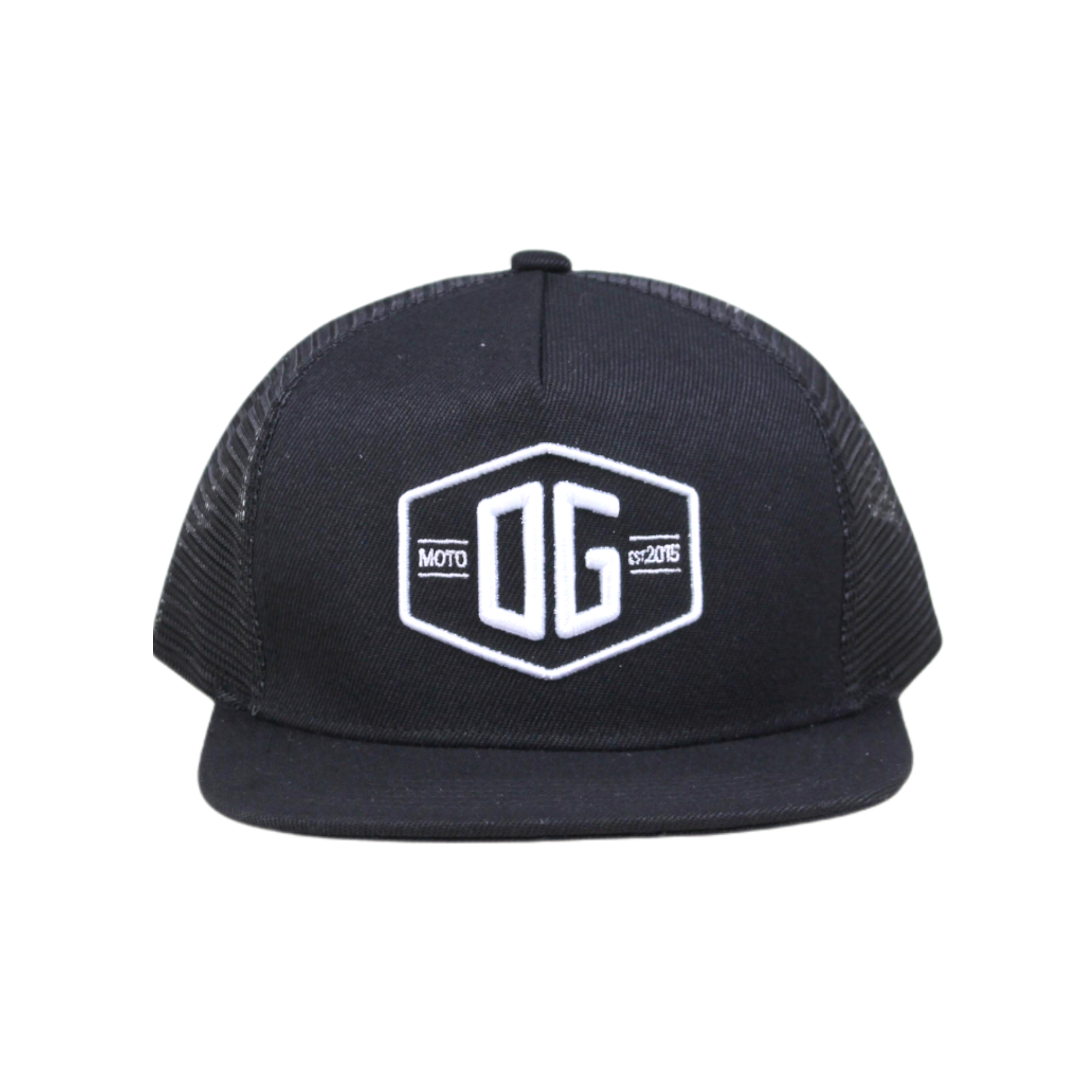 OG Classic Black Trucker Hat - Original Garage Moto