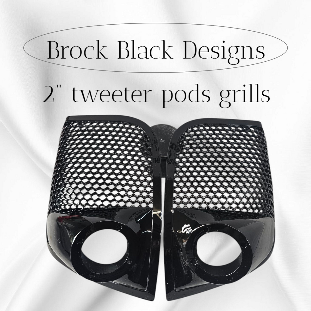 14-24 Harley Davidson bag lid Speaker Grill Cover 2" tweeter