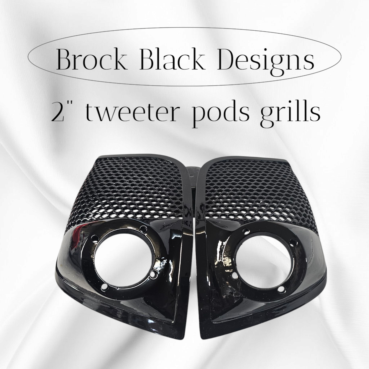 14-24 Harley Davidson bag lid Speaker Grill Cover 2" tweeter