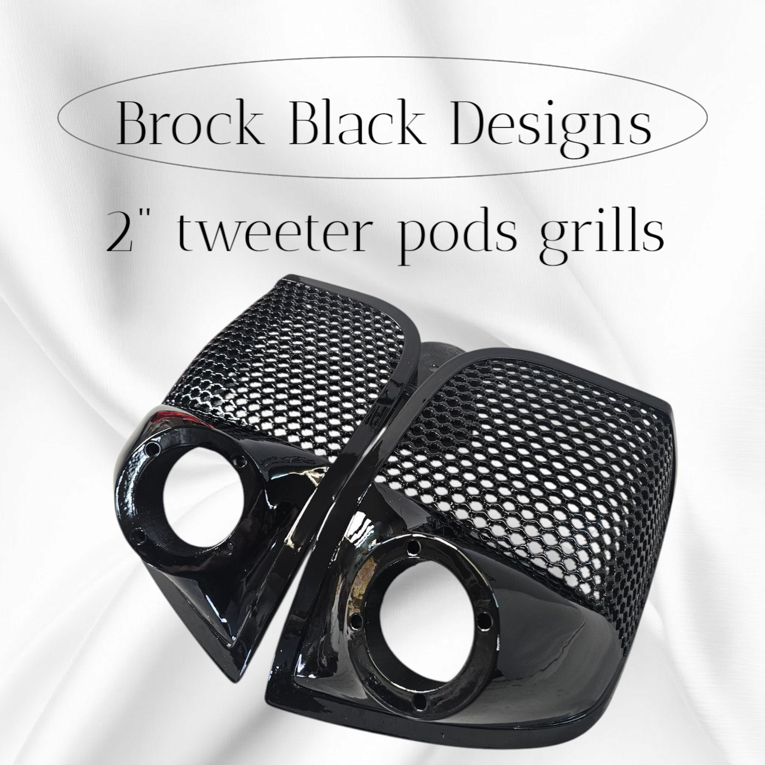 14-24 Harley Davidson bag lid Speaker Grill Cover 2" tweeter