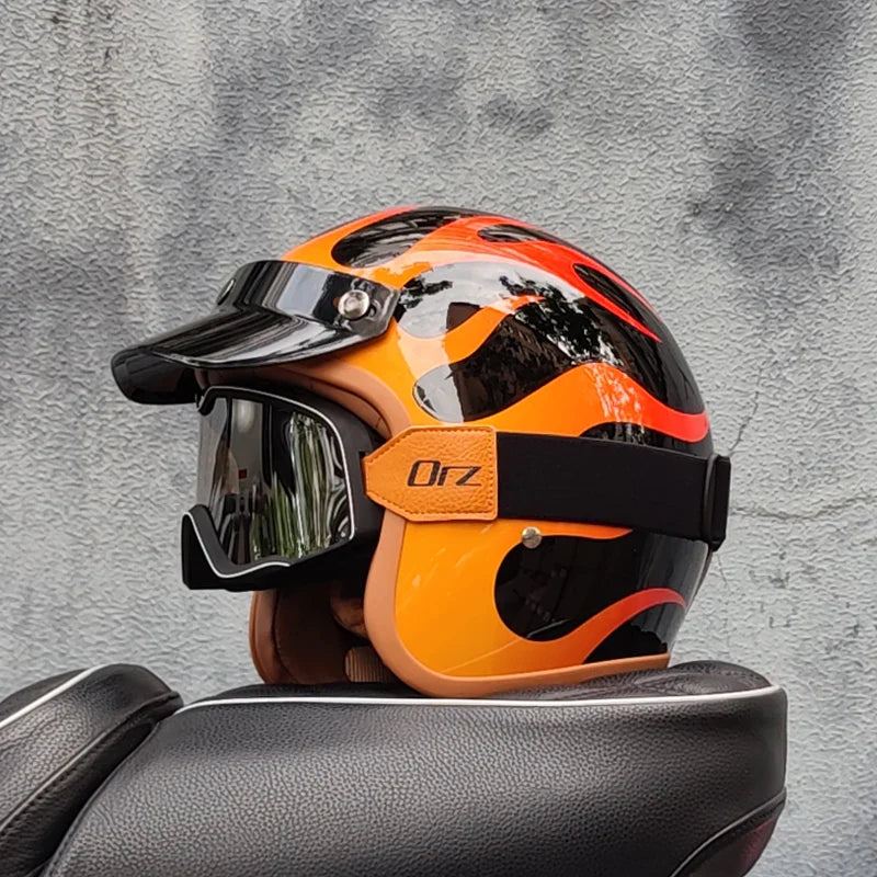 Retro Motorcycle Helmet