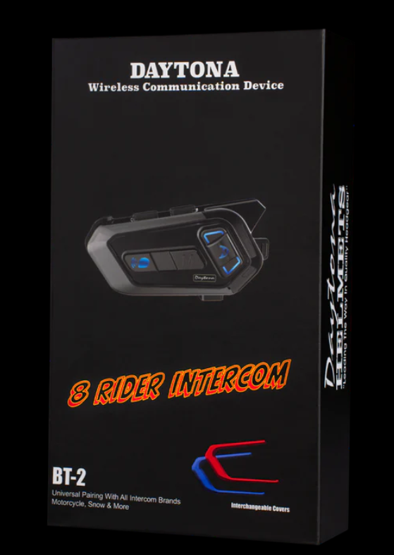 Daytona Helmets Motorcycle Bluetooth Headset - Motorcycle Communication System For All Types of Helmets - 2