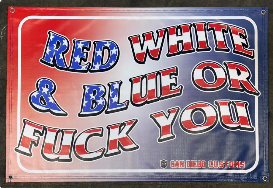SDC R W & B BANNER