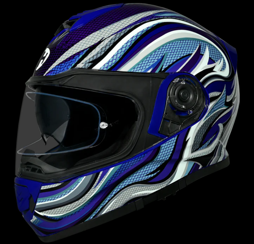 Daytona Detour Full Face Motorcycle Helmet - DOT Certified, Dual Visor, Street Bike Helmet, Men/Women/Youth