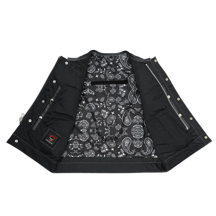 Sledgehammer - Perforated Lowcut Summer Spark Men's Leather Vest
