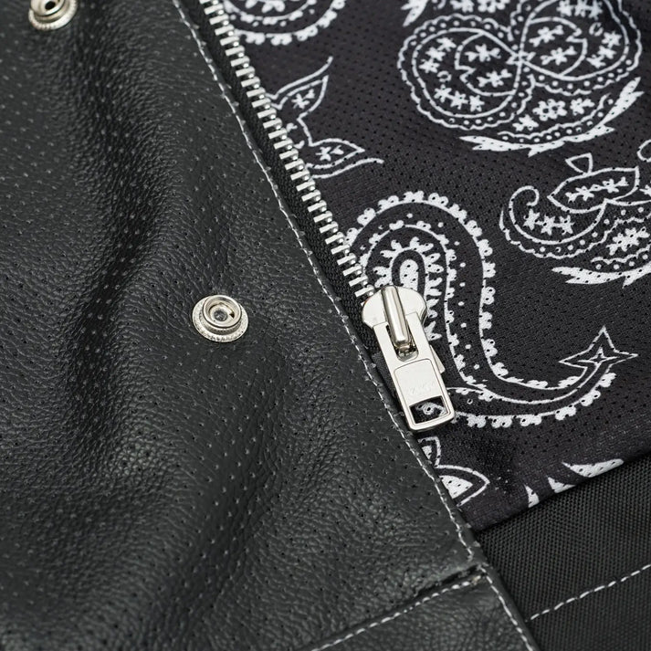 Sledgehammer - Perforated Lowcut Summer Spark Men's Leather Vest