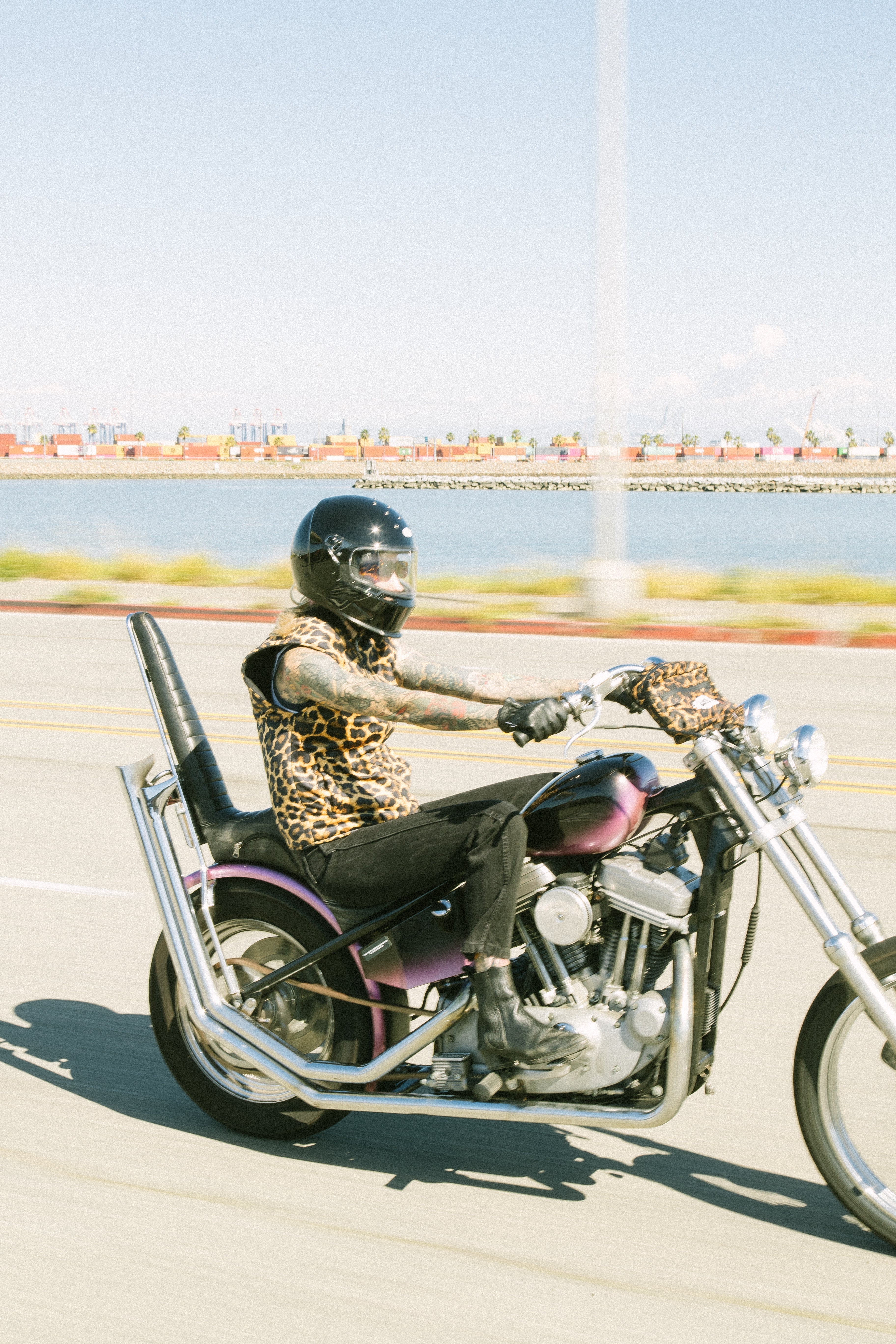Leopard Motorcycle Vest