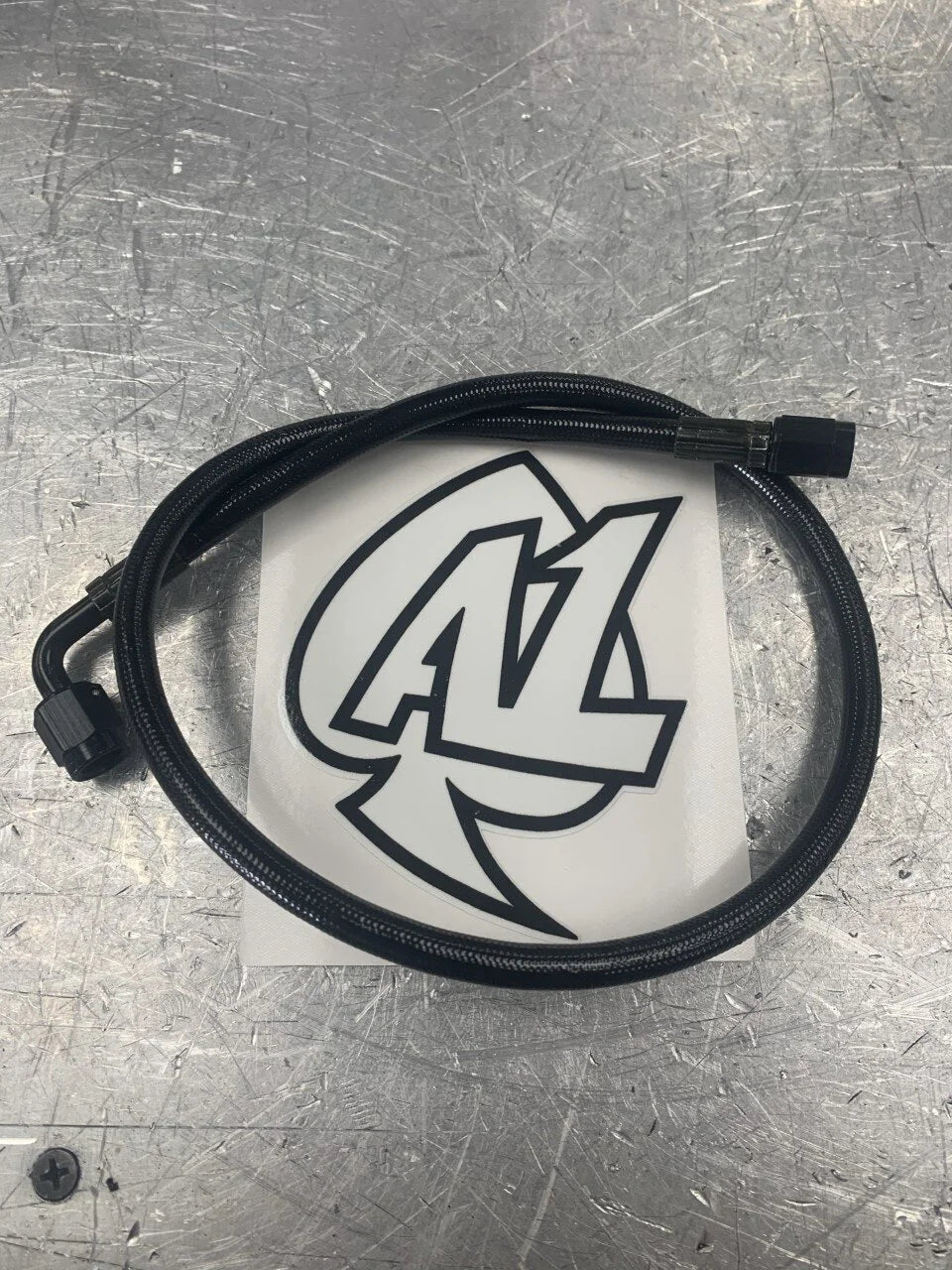 A1 Cycles - black line, rubber coated, mesh, black ends