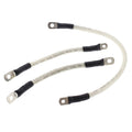 All Balls Racing 95-98 Harley FXD Super Glide Battery Cable Kit Clear 79-3005