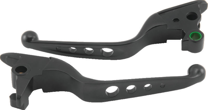 Bikers Choice 15-17 FLST FXST Black O Series Holed Lever Set 482145