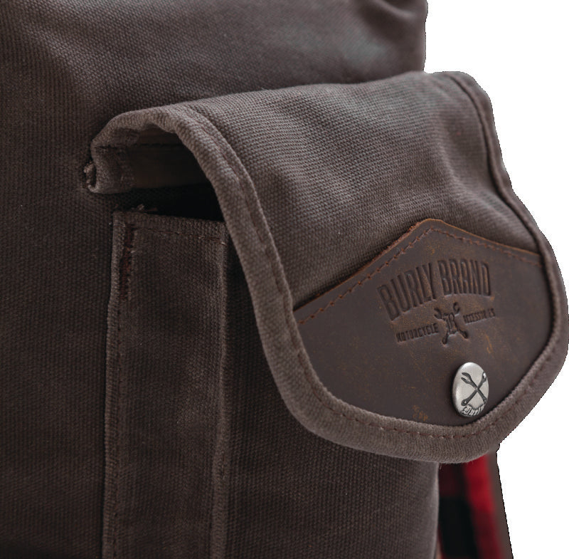 Burly Brand Sissy Bar Backpack Dark Oak B15-1013D